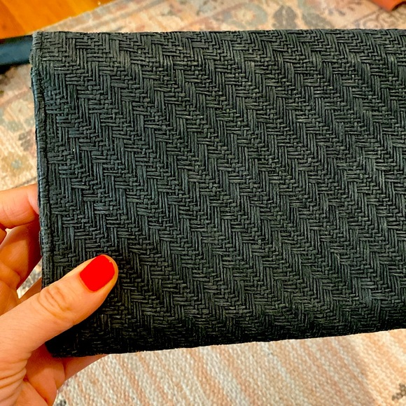 Black H&M Woven Clutch, Bamboo - Picture 4 of 4